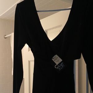 Elegant Black Long Sleeve Jumpsuit